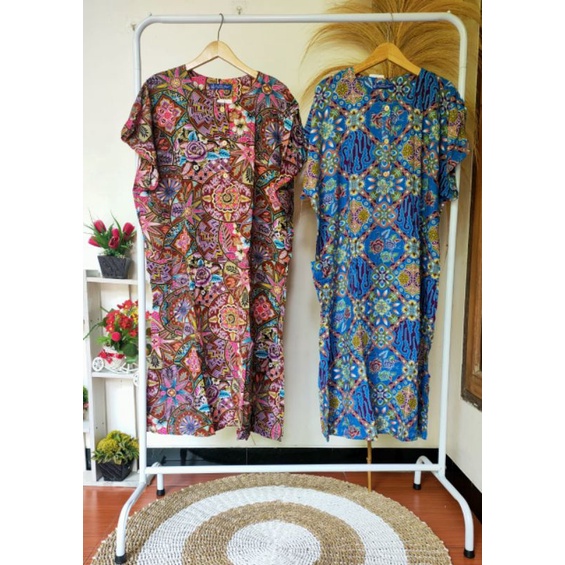 daster kencana ungu jumbo ld 140 label biru