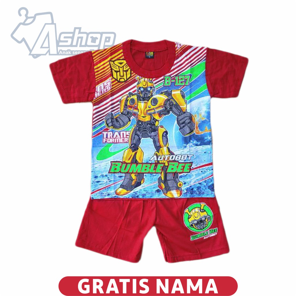 Baju Anak Setelan Bumblebee