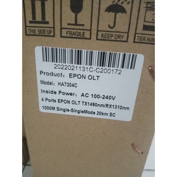OLT HIOSO EPON 4 PORT 4 SFP 8 DBM TERBARU 1U RACK HIOSO HA7304C