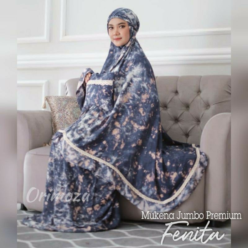 Mukena Wanita Rayon Jumbo Tebal Motif Kekinian