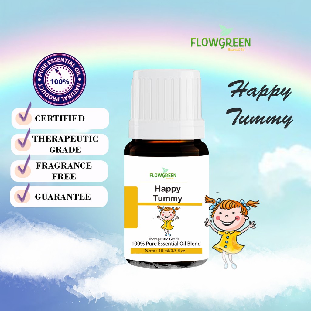 ESSENTIAL OIL HAPPY TUMMY ORGANIC BY FLOWGREEN