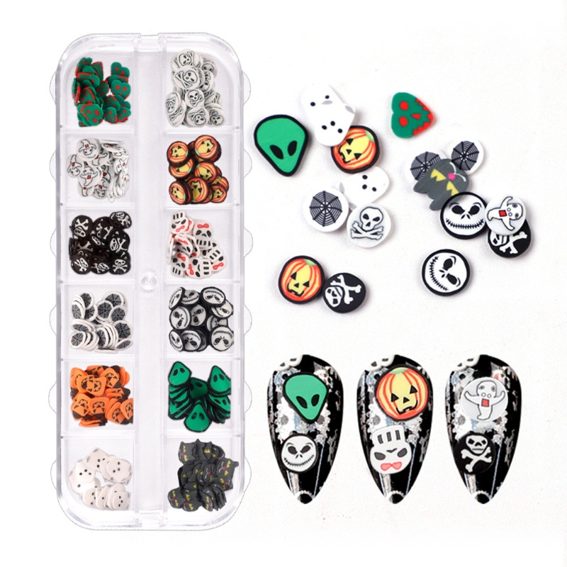 Siy Payet Glitter Akrilik Tema Halloween Untuk Dekorasi Nail Art Diy