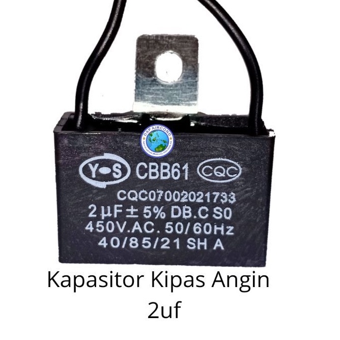 Kapasitor Kipas Angin 2uf 450 V