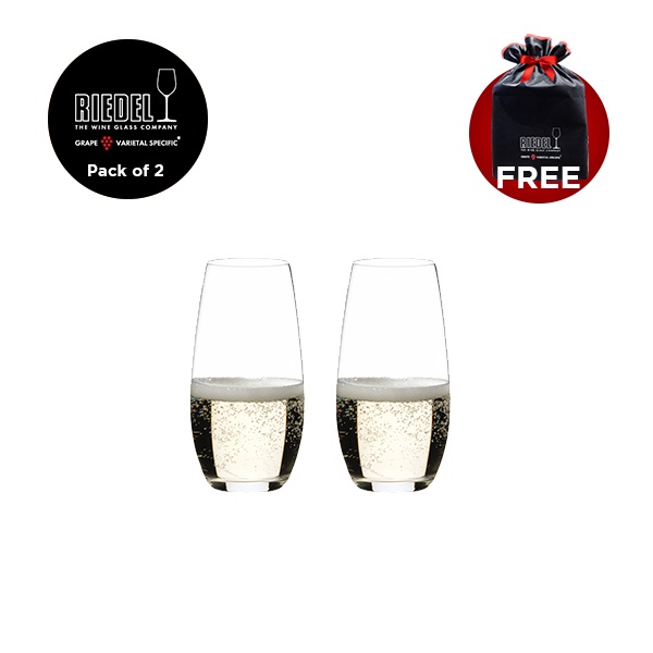 Riedel O Wine Tumbler Champagne Glass Pack of 2 Pcs