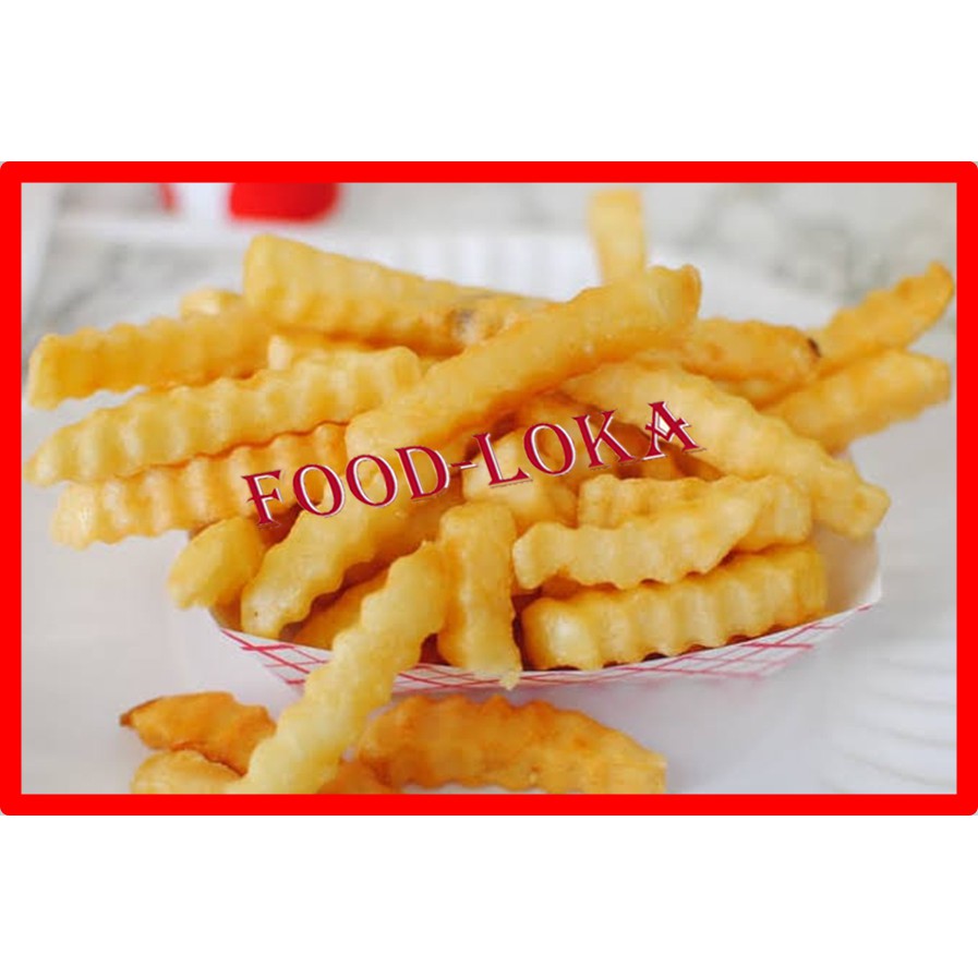 

Kentang goreng-French Fries Shoestring-Straight cut-Crinkle cut 1KG