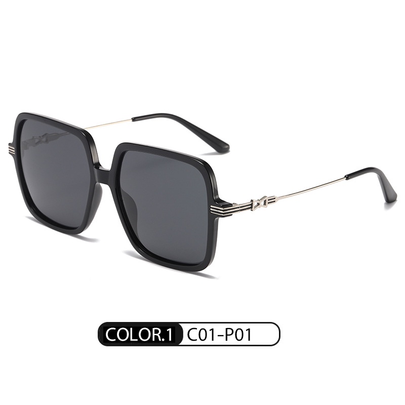 Kacamata Hitam Polarized TR90 Frame Persegi Anti Blue Light Untuk Wanita