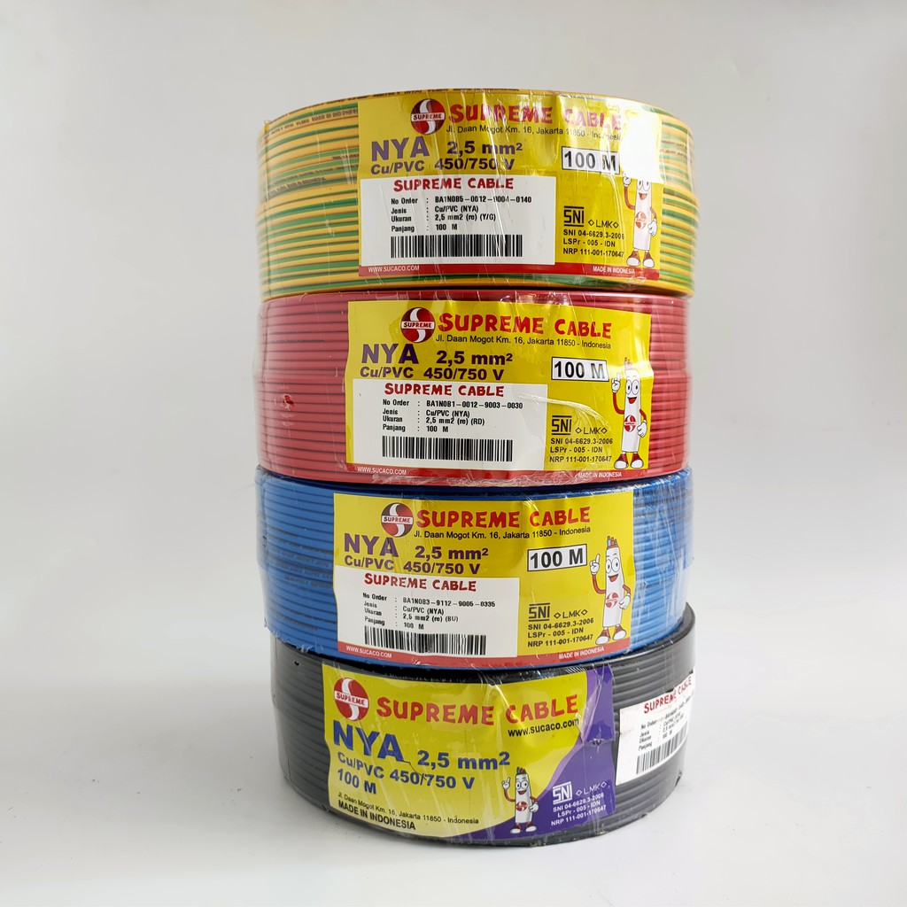 Supreme Kabel Kawat NYA 2.5 100M