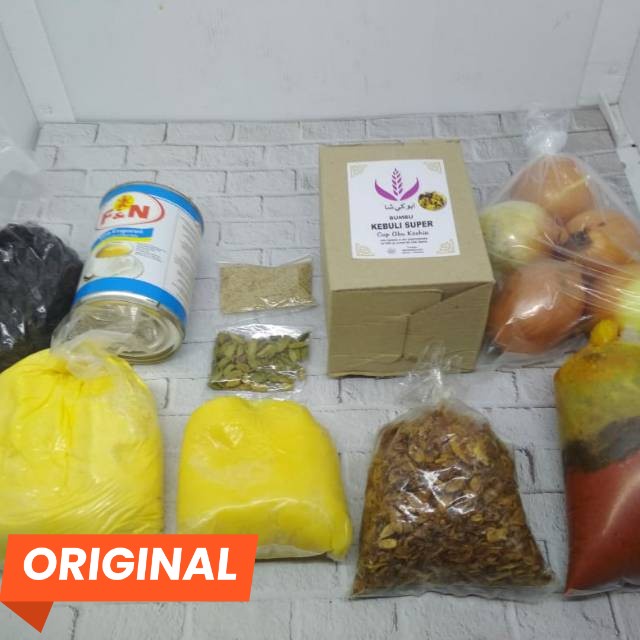 

Paket Bumbu Nasi Kebuli Komplit Instan Abu Keshia (4L Beras) - Super Praktis Ala Catering - Bumbu Komplit Nasi Kebuli Premium - Resep Otentik Masak 30-40 Porsi - Lengkap Cara Masak Catering | Mudah Praktis