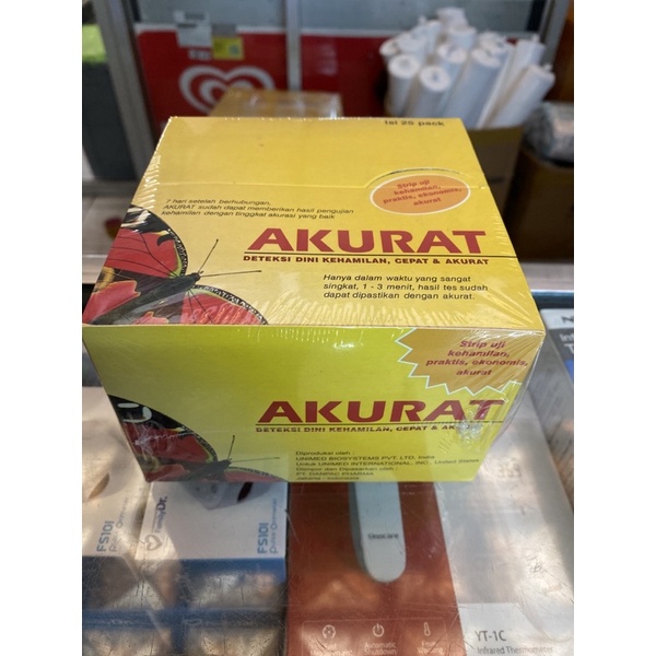 tespek akurat / deteksi kehamilan akurat 1 box isi 25 pack