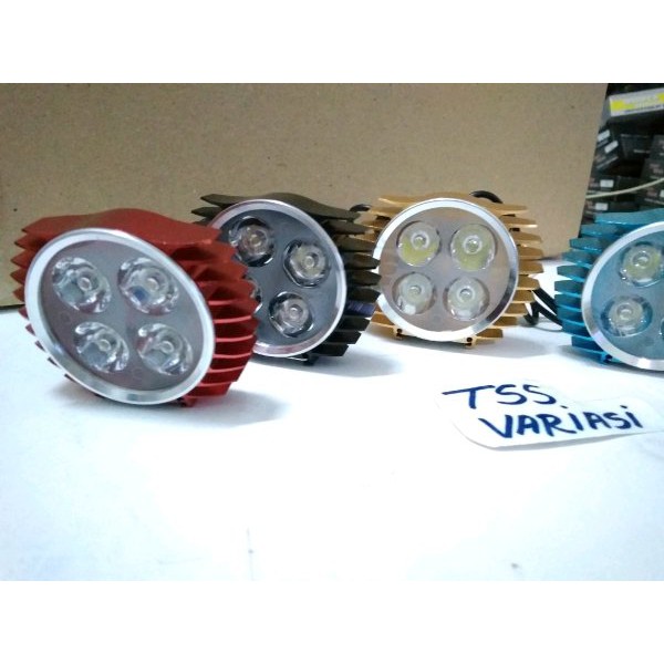 lampu tembak LED 4 mata 3 mode motor mobil slim lampu sorot slim lampu spion slim