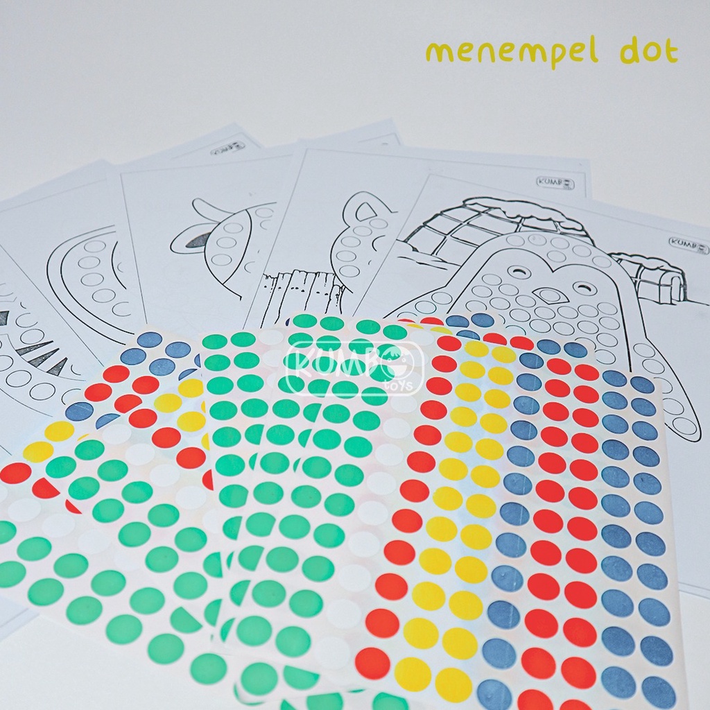 Mainan Edukasi Paket Menempel Dot Sticker/Label