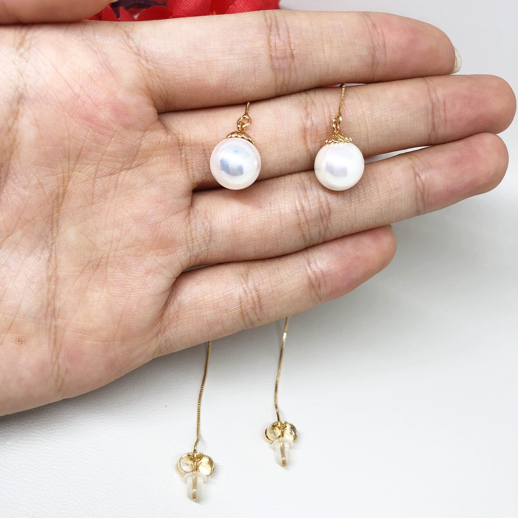 Anting Xuping Asli Panjang Jurai Mutiara - BE199