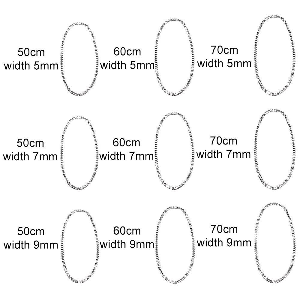 Suyo Rantai Kuba5Per7 /9/MM Fashion Keren Choker Link Berat