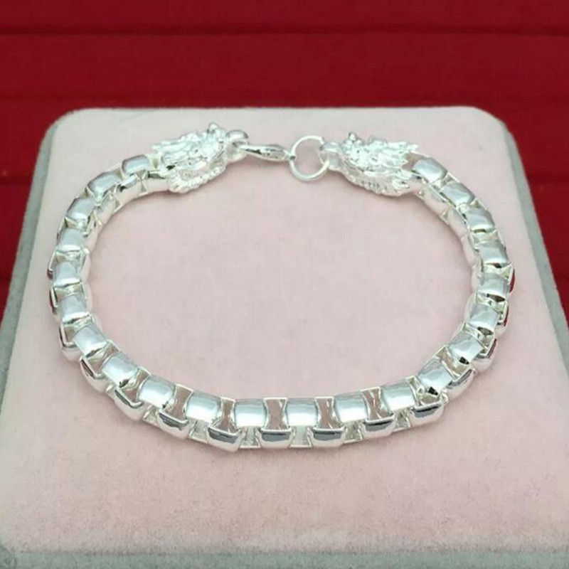 Gelang Perak Asli Kadar 925 Gelang Lucky beruntung Hadiah Terbaik