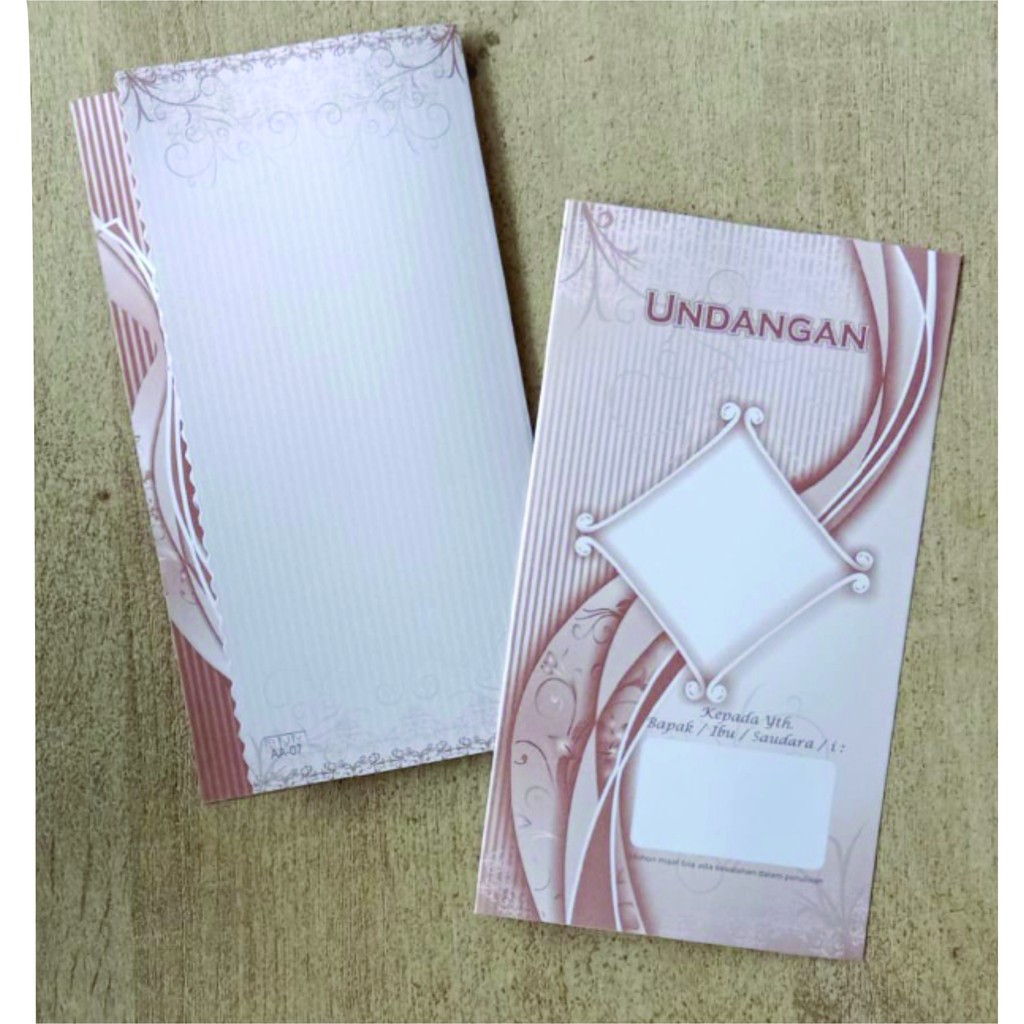 Undangan Blangko Seri RHK 07 Coklat Harga Murah