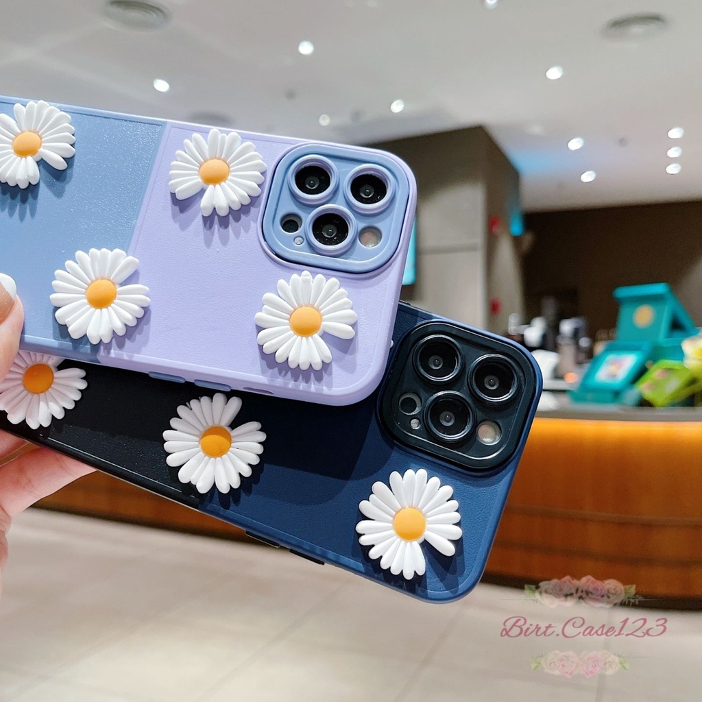 CASE FYP 2IN1 BUNGA DAISY 3D FOR ALL TYPE HANDPHONE OPPO VIVO SAMSUNG REALME XIAOMI INFINIX IPHONE BC6635