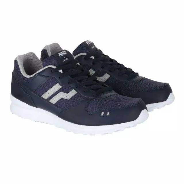 ( 22% OFF ) Sepatu Running Piero Jogger RS Navy Original