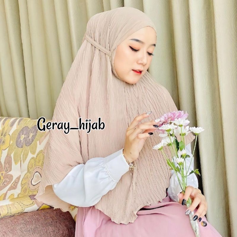 BERGO MARYAM PLISKET PADI / JILBAB BERGO PLISKET / KERUDUNG BERGO / HIJAB PLISKET / JILBAB PLISKET