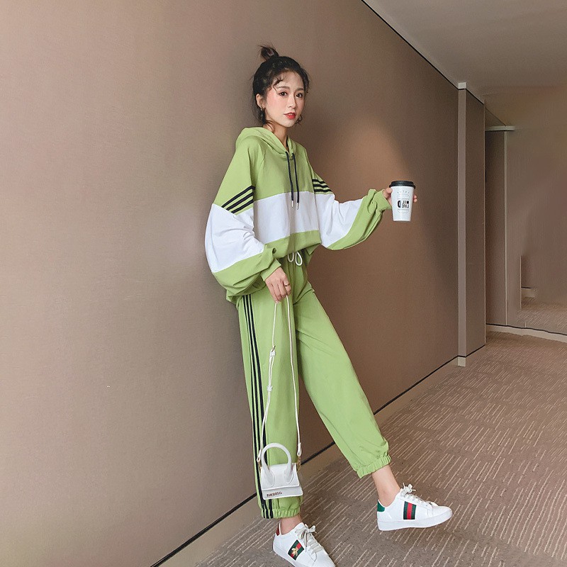 KSE-30 setelan set celana olahraga baju sport wanita import korea jepang