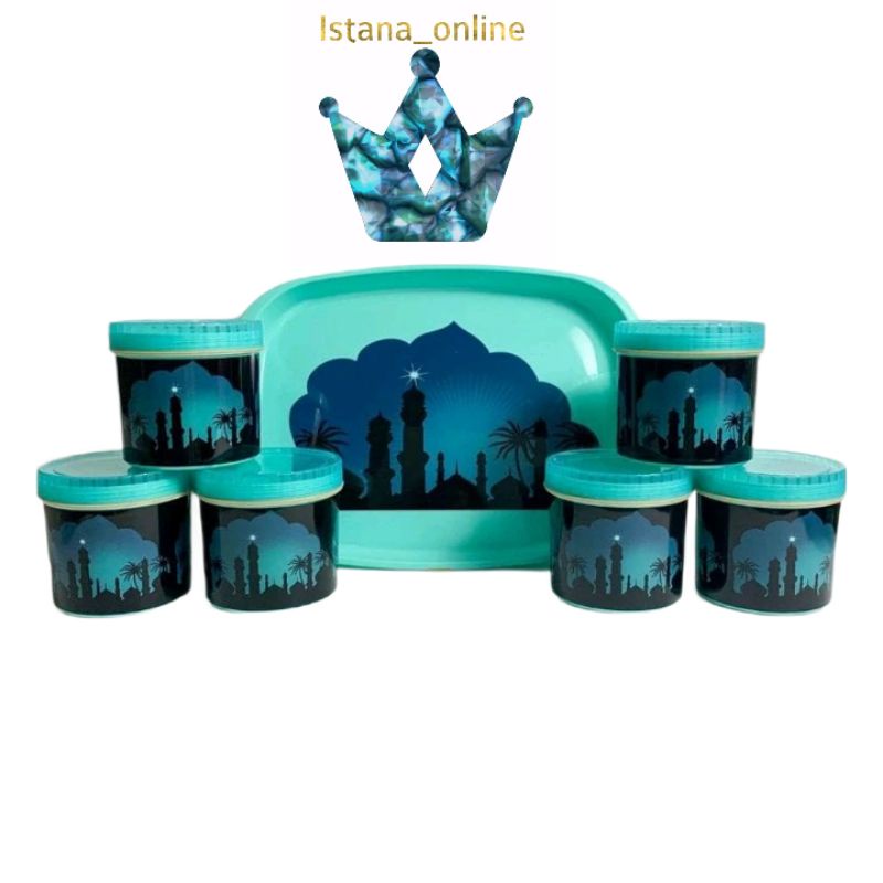 PROMO NEW TOPLES LEBARAN + NAMPAN SET / TOPLES TOBAKI NAMPAN SET / Toples 6 in 1 Set Nampan / Toples Plastik Murah