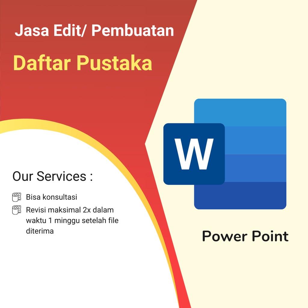 

Jasa Edit / Merapikan dan Pembuatan Daftar Pustaka