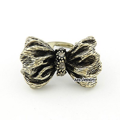 LRC Cincin  Bow Alloy Korean Rings