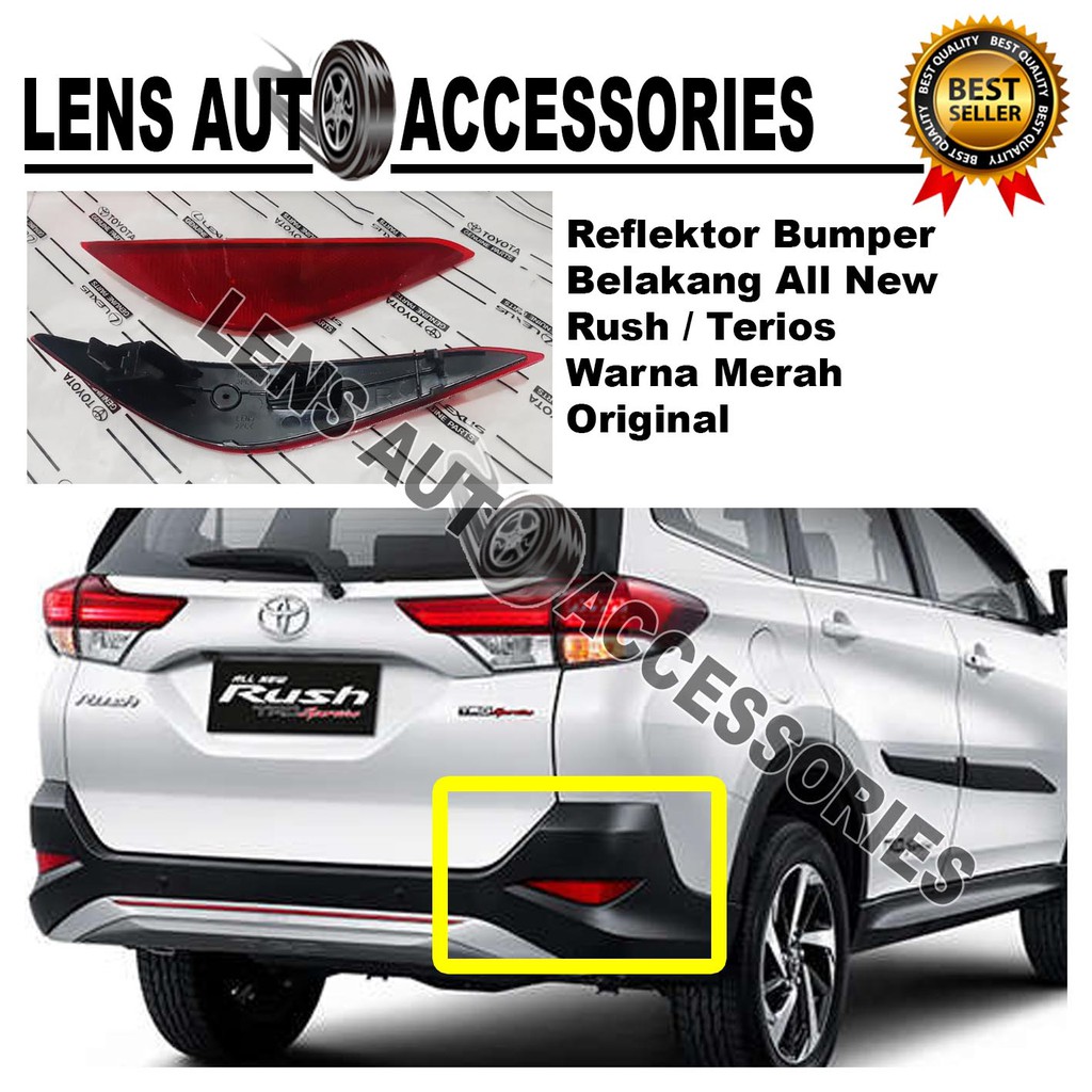 REFLEKTOR BUMPER BELAKANG ALL NEW RUSH TERIOS