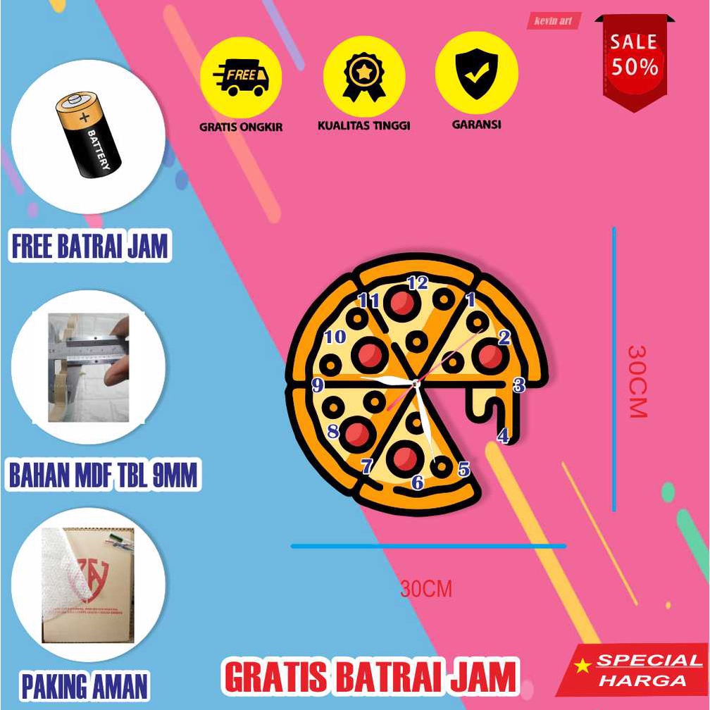 JAM DINDING BESAR MURAH UNIK KARAKTER PIZZA TEMPEL TEMBOK DEKORASI KAMAR TIDUR AKSESORIS FURNITURE RUMAH HIASAN DINDING LUCU UNICORN AESTHETIC KLASIK PAJANGAN DINGDING SERBAGUNA KOLEKSI HADIAH ANAK KADO ULANG TAHUN PERNIKAHAN TERBARU DISKON