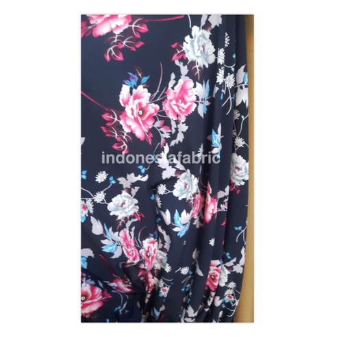 Kain bahan Wolfis wolvis woolpeach wool gamis tunik jilbab kerudung hijab seragam motif WM106