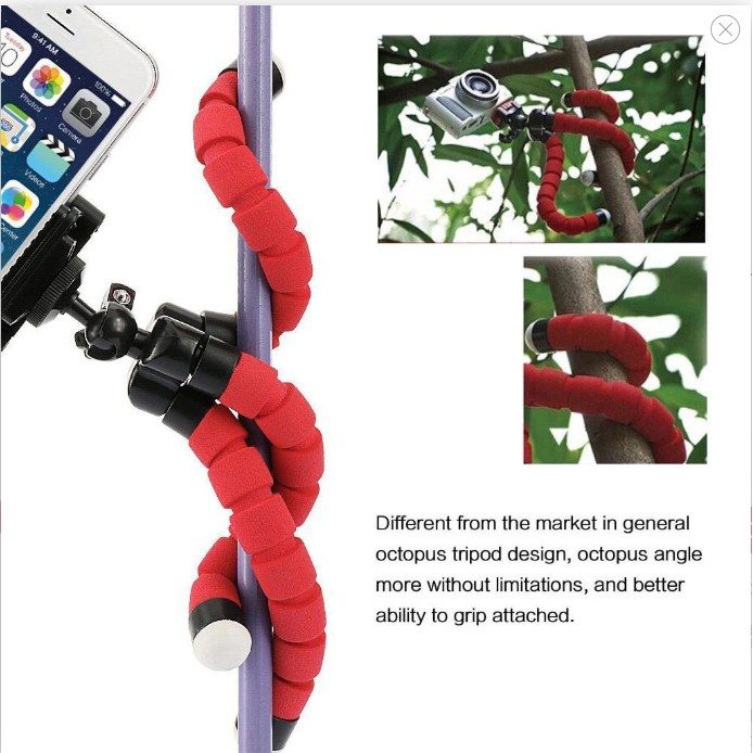 Tripod spider tripod kamera/Tripod handphone/tripod hp/tongsis  tripod/holder u tripod/tripod cotton