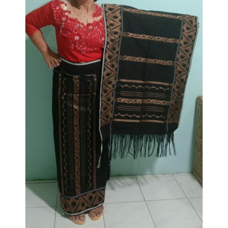 Set Gundur full Sutra benang tenun