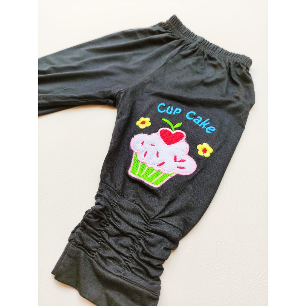 KIik Mds Celana Legging Anak Bayi Perempuan Cup Cake 1 Ukuran Usia 2-9 Bulan