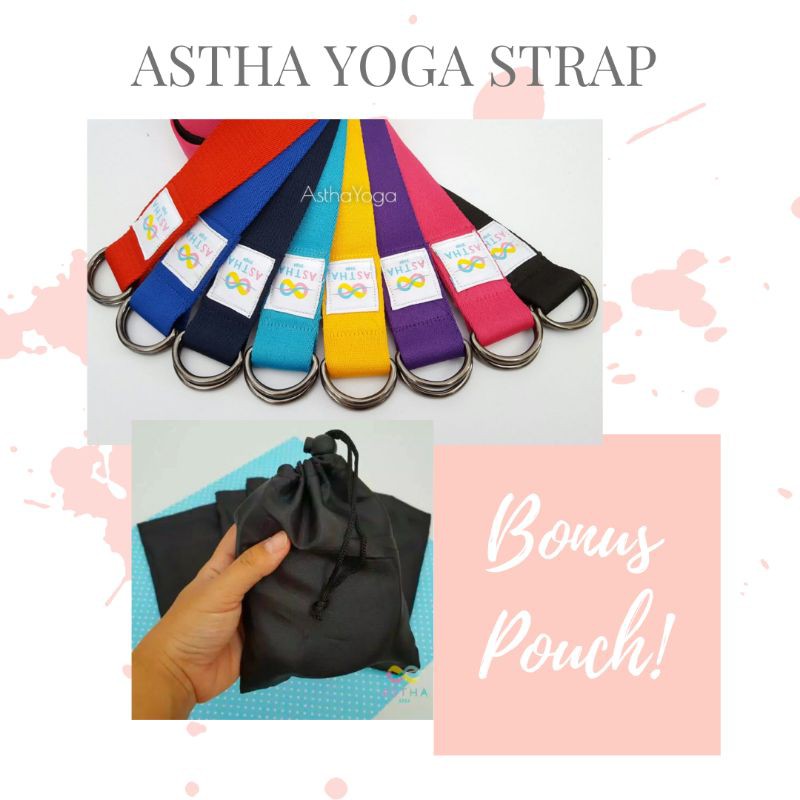 Yoga Strap / Yoga belt / Long Yoga Strap  3 meter + bonus pouch! my