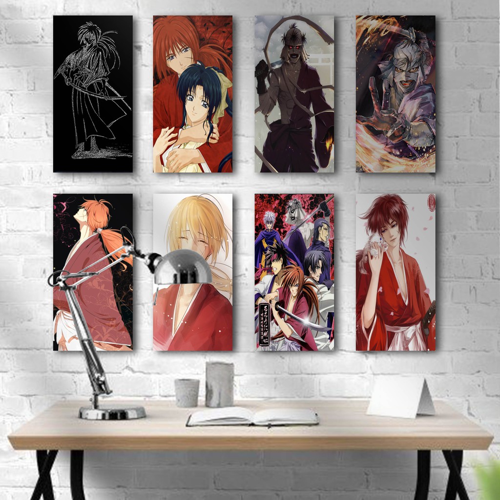 Jual Hiasan Dinding Hiasan Kamar Samurai X Kenshin Dekorasi Poster Kayu