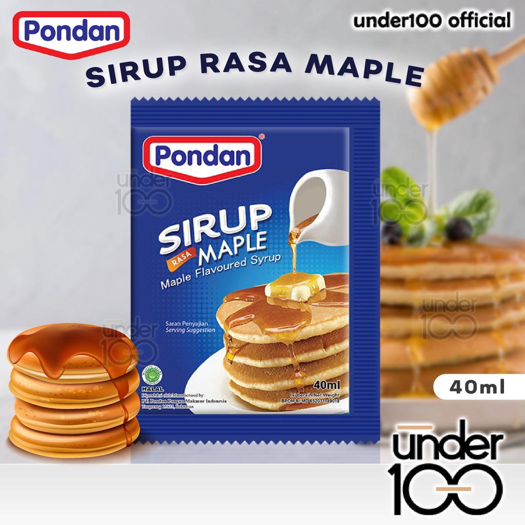 

❤ UNDER100 ❤ Sirup Rasa Maple 40ml Pondan | Maple Flavoured Syrup | Mapel Sirup Sachet