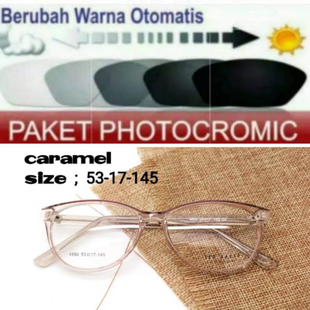 Frame Kacamata Wanita Terbaru, Kaca mata Cat eye, Kacamata Minus Plus Anti Radiasi PHOTOCROMIC