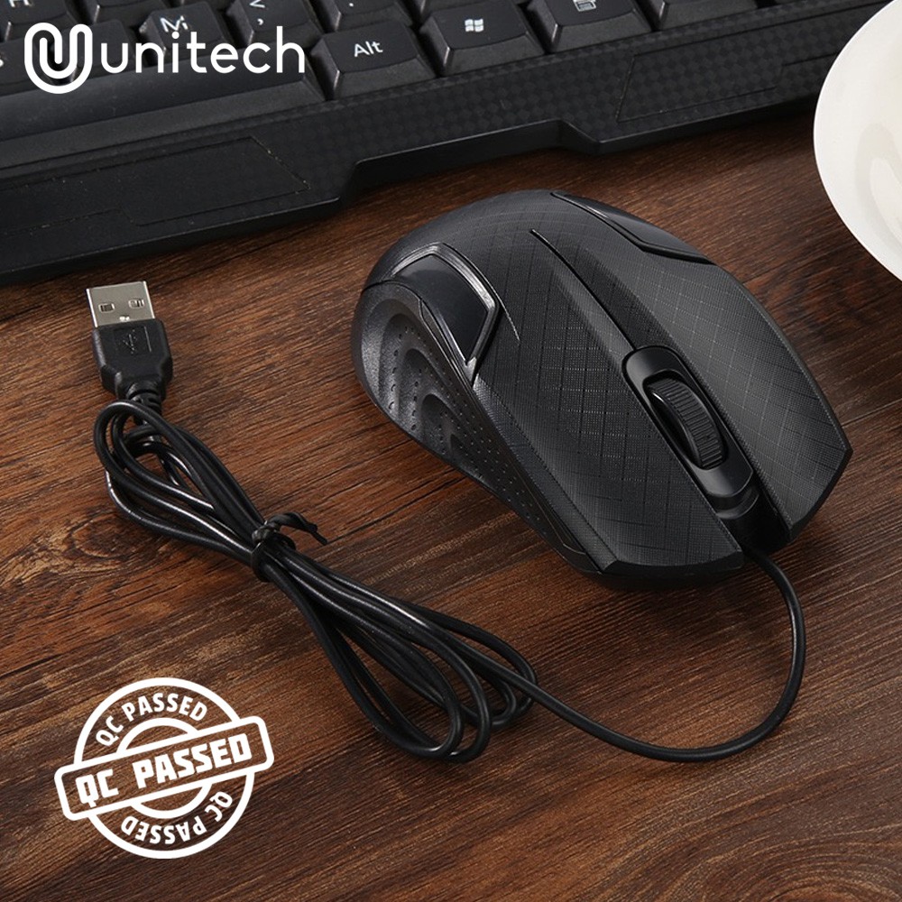 Optical Mouse Kabel USB G4 Unitech - Mouse Wired Kabel USB 1000DPI