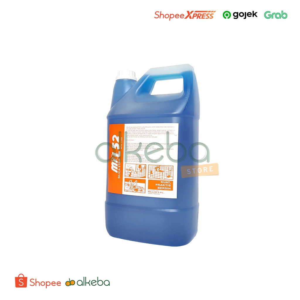 Silica Strip Pembersih Noda Kerak Pada lantai porselen 4 Liter