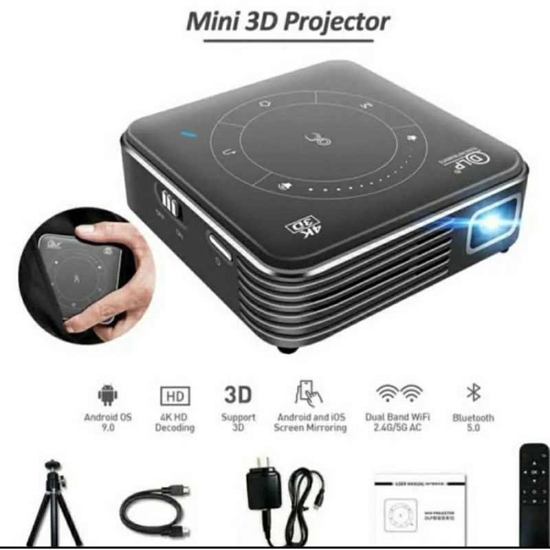 PICO P11 DLP Mini Smart Projector Android 9 2GB/16GB Airplay Miracast