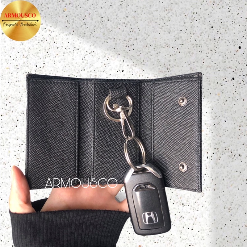 DOMPET GANTUNGAN KUNCI MOBIL MOTOR SIMPLE ELEGAN / DOMPET STNK MURAH MERIAH