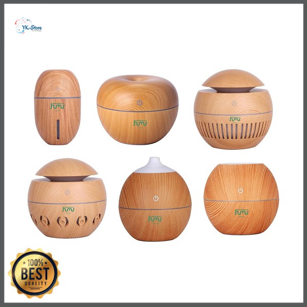 Taffware Ultrasonic Humidifier Aroma Essential Oil Diffuser Wood Design 130ml - KJR12 - Wooden