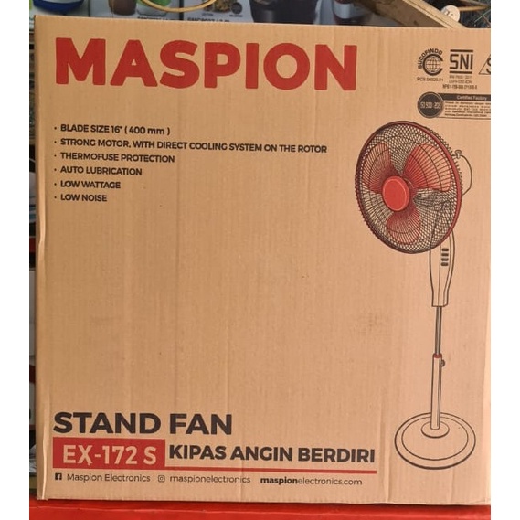 MASPION EX-172S Stand Fan / Kipas Angin Berdiri 16 Inch