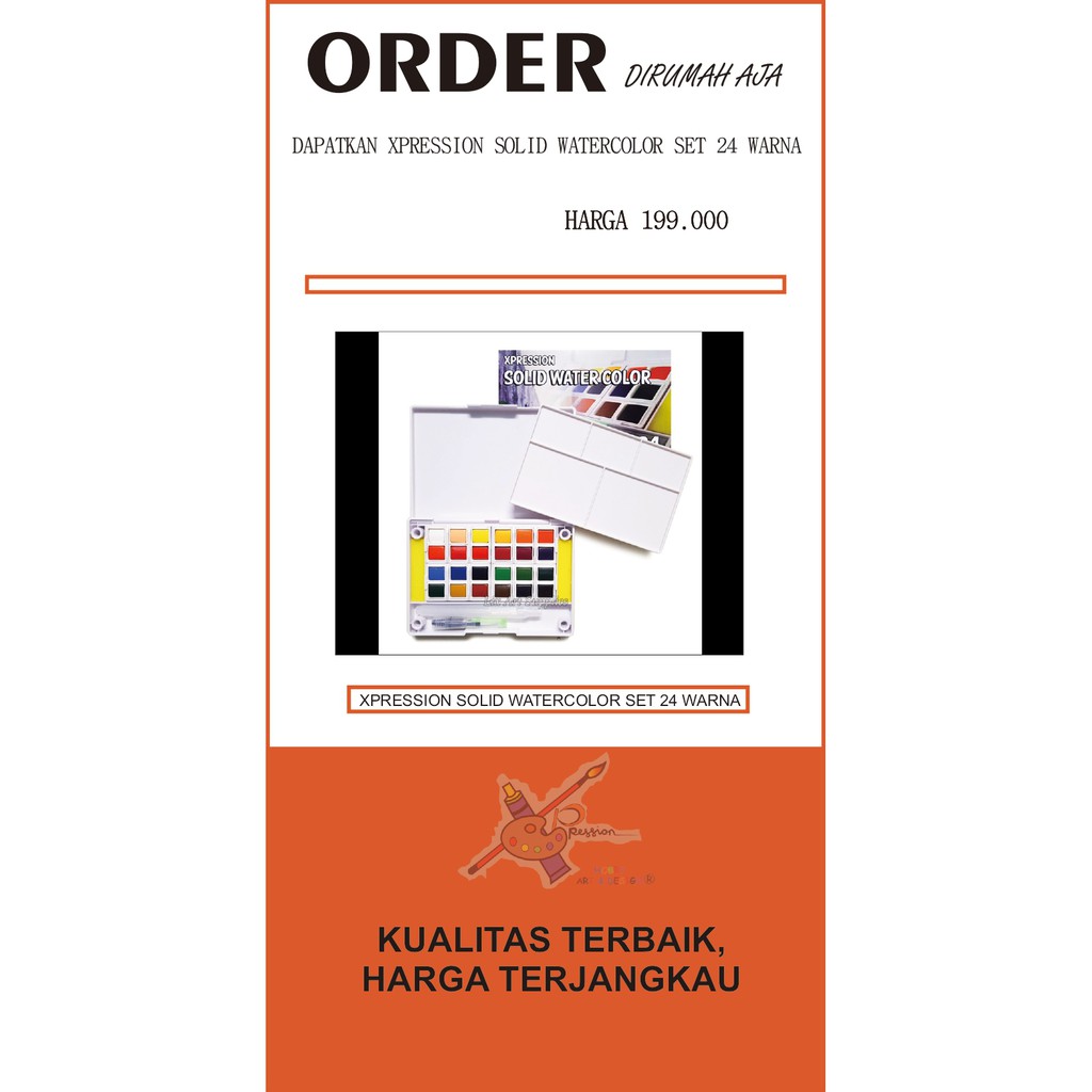 

XPRESSION SOLID WATERCOLOR 24 WARNA