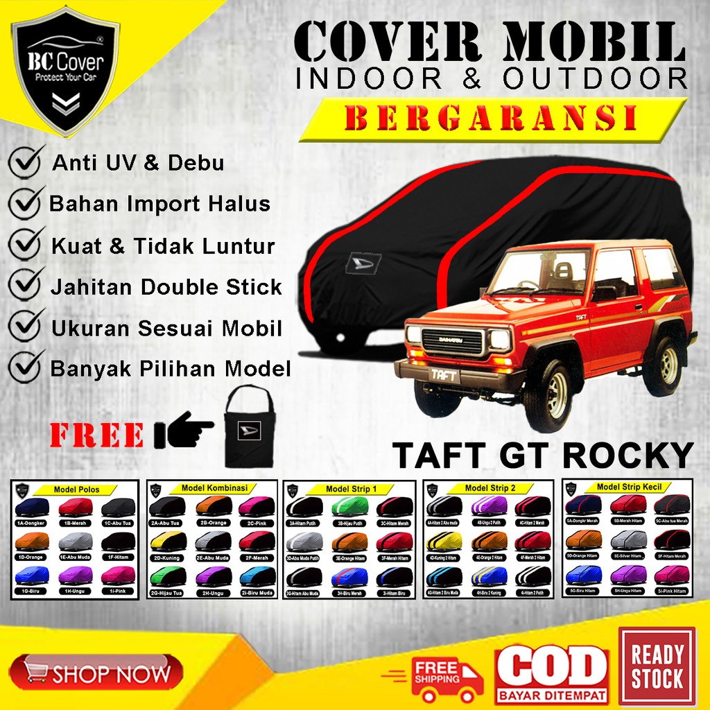 Body Cover Mobil Daihatsu Taft Rocky GT / Sarung Mobil Taft Rocky Selimut Kerudung Mantol Jas Pelindung Mantel Tutup Penutup Mobil Taft Outdoor