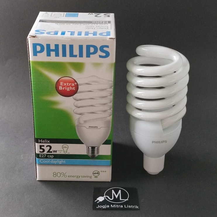 LAMPU TORNADO PHILIPS HELIX 52 WATT PUTIH