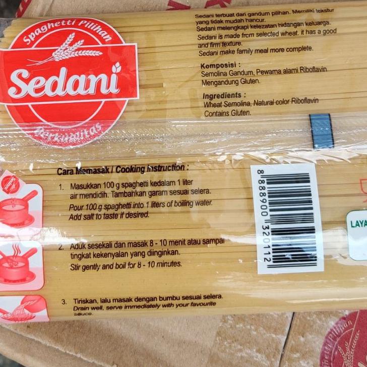 

[PRODUK TMRBG] Spagetti / Mie Spaghetti Sedani 1kg by Indofood Bogasari READY Grosir RSC