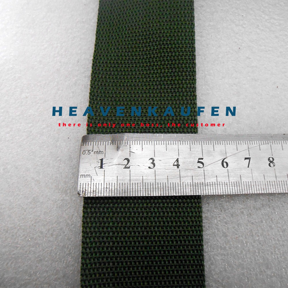 Webbing Tas 5 cm Hijau Army / Hijau TNI Meteran