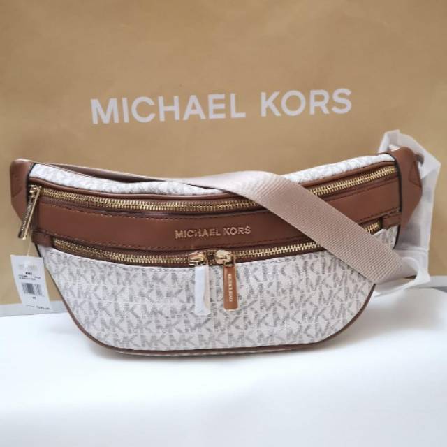 tas pinggang MK Kenly Small Waist Bag Cb Sign vanilla