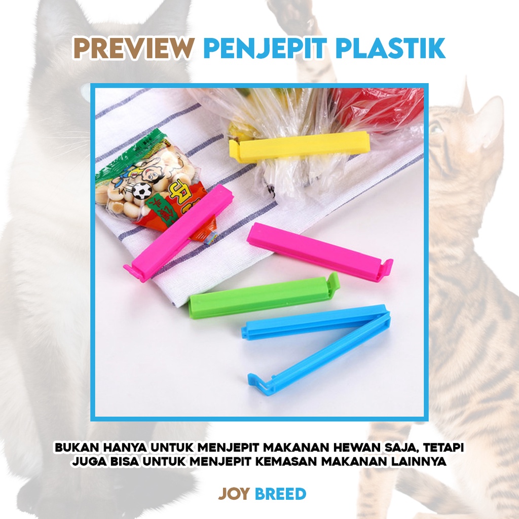 PENJEPIT PLASTIK MAKANAN KUCING ANTI MASUK ANGIN FOOD SEAL CLIP