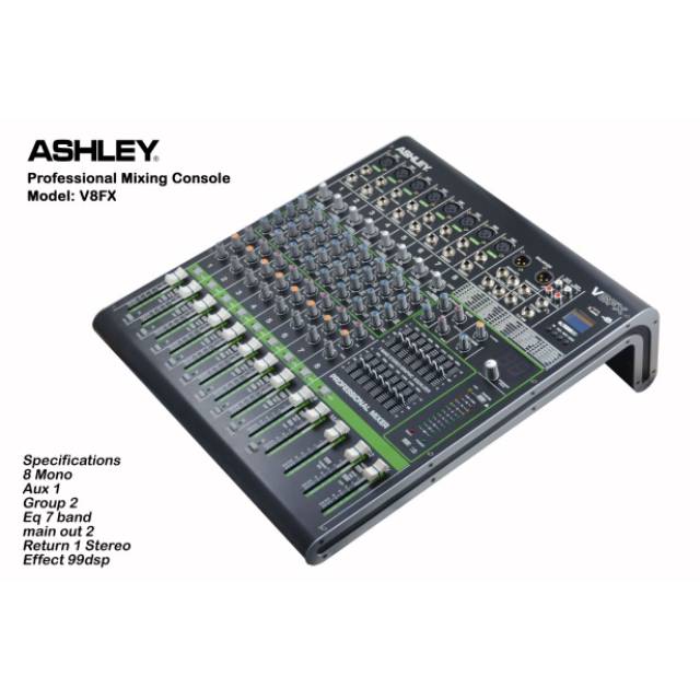 Mixer audio ashley V8FX USB ORIGINAL